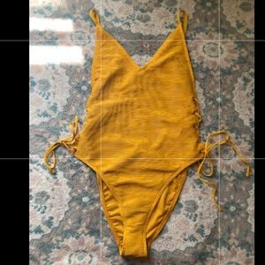 Yellow TopShop One Piece Bikini